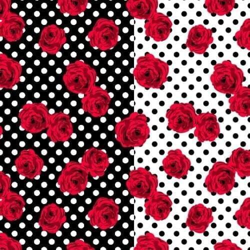 50x140cm Imitation Silk Stretch Satin Rose Printed Polyester Fabric Clothfactory Custom Brand Dress Sewing Clothing Fabrics