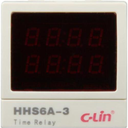 HHS6A-3 positive / countdown intelligent time relay digital display with power failure memory AC220V 0.01S ~ 99H99M C-Lin