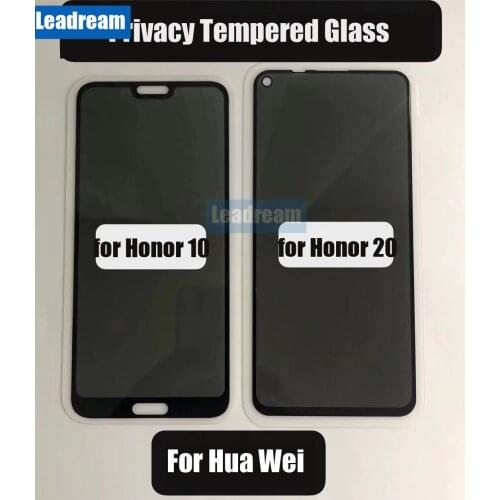 300Pcs Anti-peeping Tempered Glass For Hua Wei P20 P30 Lite P20 Pro PSmart 2019 Honor 10 20 Pro 8X Privacy Screen Protector