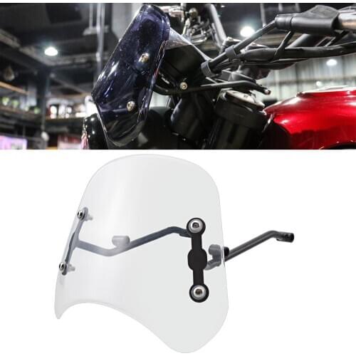 Headlight Windshield Instrument Visor Clear Wind Deflector Motorcycle Protector Accessories For Benelli Leoncino 250 500 Trail