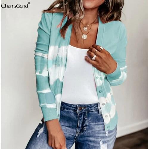 New 2021 Autumn Winter Womens Cardigans V-Neck Buttons Stripe Sweaters Fashionable Lady Knitted Loose Oversized Jumper Top Coat