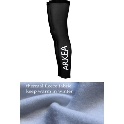 WINTER THERMAL FLEECE 2021 ARKEA SAMSIC TEAMBLACK CYCLING JERSEY LEG WARMERS SUN UV PROTECTION ONE PAIR SZIE XS-4XL