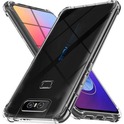 Asus ZenFone 6 2019 ZS630kl Cover ZenFone ZS630kl Case Heavy Duty Drop-proof Armor Soft TPU Clear Case for ZenFone 6Z ZS630kl