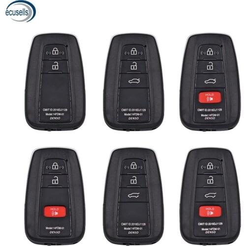 2/3/4 Buttons Remote Car Key Shell Case Fob for Toyota C-HR RAV4 Prius 2018-2019 for XM VVDI Smart Board 8A Board