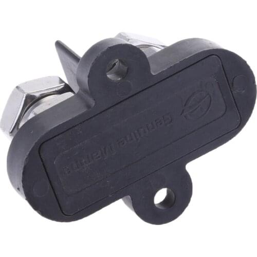 Black Junction Block Power Post Set Insulated Terminal Stud 10mm, Stainless Steel