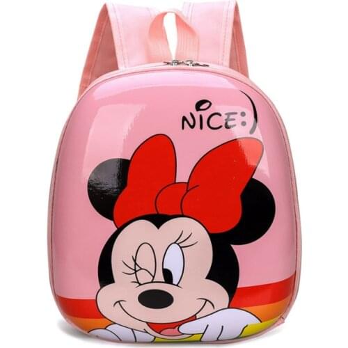 Disney Mickey mouse Childrens School Bag Kindergarten Boy Girl Baby Backpack Minnie Cute Plush Bag Anime Backpack Kids Gifts