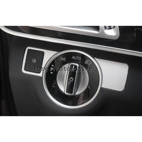 For Benz ML W166 2012-2015 GL X166 2013-2015 Inner Headlight Switch Button Trim Cover 2pcs