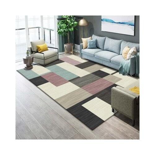 Living room, autumn and winter tea table, household carpet office, modern thickened and simple bedroom hotel carpet floor mat