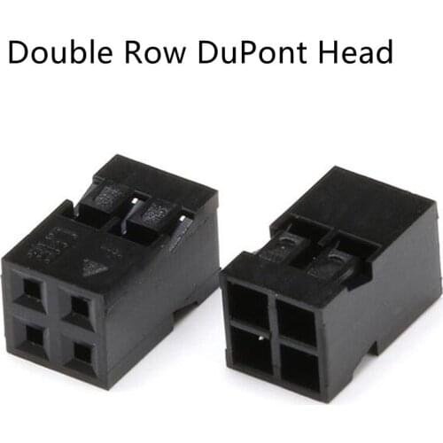 DuPont Head 2.0mm Connector Plug Double Row Plastic Shell Housing 2*2/3/4/5/6/7/8/9/10P
