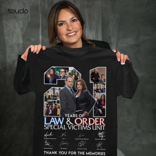 21 Years Of Law & Order Special Victims Unit Signature Men Black Tshirt