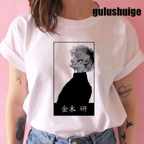 Manga Japanese Anime Tokyo Ghoul T Shirt Men Kawaii Cartoon Kaneki Ken Graphic Tees Fashion Unisex Tshirt Tops T-shirt Male