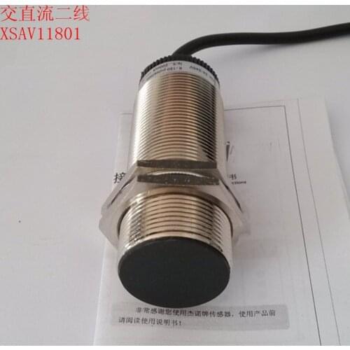 XSAV11801 Inductive Proximity Switch Speed Sensor Motion Rotate Detector 0-10mm DC/AC 24-240V 2-Wire 30mm