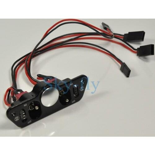 Kosta Heavy Duty Metal Dual Power Switch with Fuel Dot for RC Model Airplane