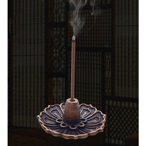 Mini Incense Holder Lotus Incense Burner And Cone Incense Holder Portable Lotus Censer With Stick Hole Multi-function Exquisite