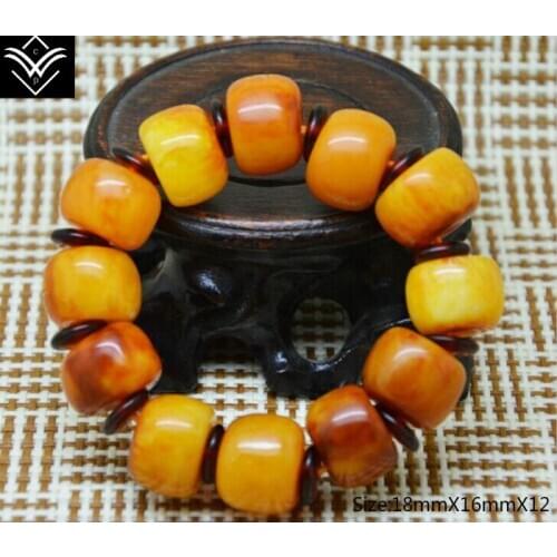 Fashion Natural Smoothy Barrel Elegant Male Buddha Beaded Bracelet Hot Sale