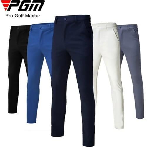 2020 PGM Autumn and winter mens thickened plus velvet warm waterproof golf trousers High elastic Windproof sports pants 30-38