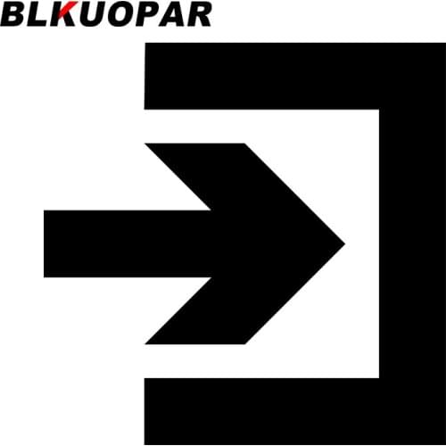 BLKUOPAR for Off Out Sign Right Car Stickers Anime Simple Decals Occlusion Scratch Windshield Laptop Decor Car Goods DIY