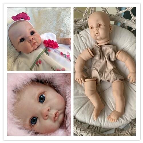 NPK 22inch full set with body and eyes reborn doll kit DIY TOY Chrissy by Elly Knoops soft touch fresh color vinyl
