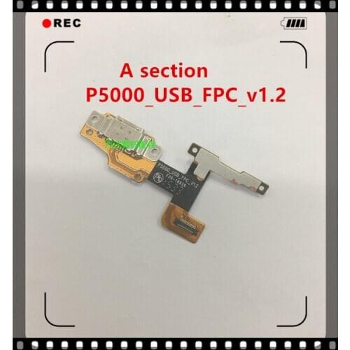 Original USB charging port plug flex cable for YOGA TABLET 3 8" YT3-850F YT3-850M YT3-850L P5000_USB_FPC_v1.2 USB Cable