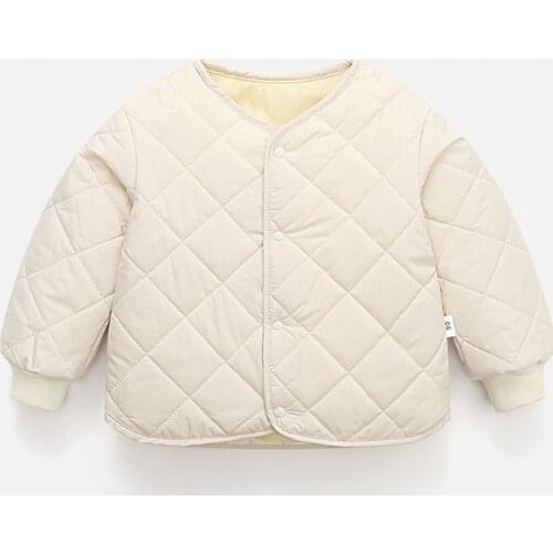 2021 Autumn Winter Plus velvet baby Girls Coats Toddler Warm Cotton-padded Jacket Kids Outerwear student Children Warm Parkas