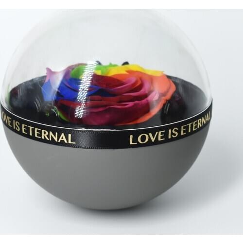 Rose Silk Flower Red Rose In Glass Dome for Party Decoration Mothers Day Valentines Day Present Home Decor Collection