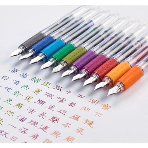 Monami OLIKA Transparent Fountain Pen EF 0.38mm Super Fine Stainless Steel Tip Kalem Stylo Plume Caligraphy Pen Stationery