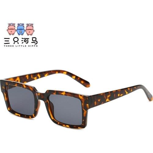 Retro rectangle sunglasses women men 2021 uv400 brand designer ladesi fashion sunglasses festival oculos de sol feminino