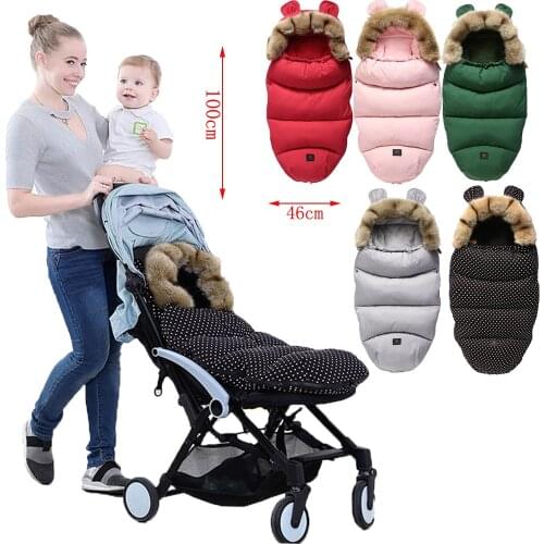 Baby Stroller Sleepsacks Infant wheelchair envelopes Footmuff windshield winter out windproof Fleece Warm Soft Sleeping bag
