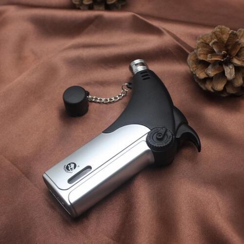 Outdoor Torch Turbo Lighter Jet Butane Cigar Lighter Gas Cigarette 1300 C Spray Gun FREE Fire Windproof Lighter No Gas
