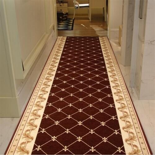 Wellyu High-end long carpet corridor aisle full shop home bedroom hotel red carpet porch foyer custom living room floor mats