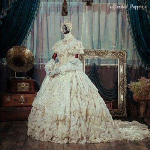 OP lolita dress Lolita Dress Elizabeth diamon star flower dress party court dress female Full Set Queen Version Cosplay costume