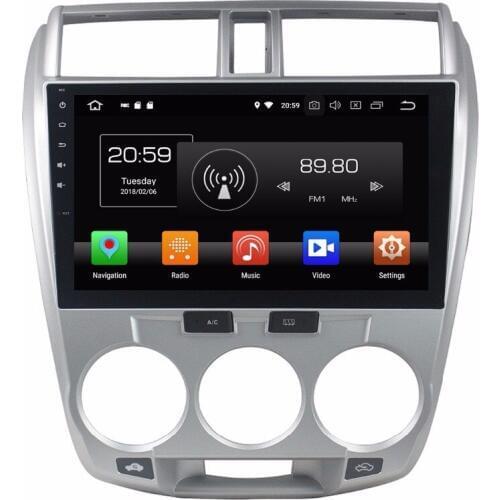 10.1" Octa Core Android 9.0 eight core 64G ROM 4G RAM Car DVD Player for honda CITY 2006-2013 With GPS Radio navigation stereo