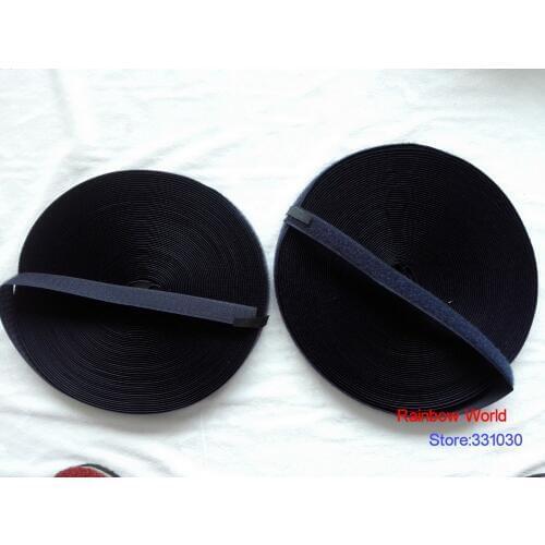 17# Dark Gray Fastener Magic Tape with Hook Loop stick fabric bags garment clothes toys shoes 25meter/ roll,width 2cm