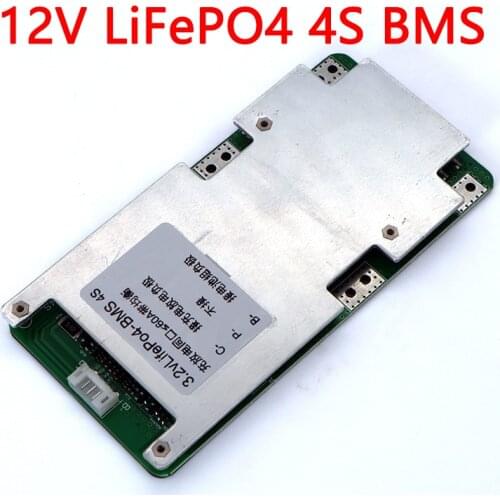 3.2V 4S LiFePO4 Lithium Battery pack 12V 60A 150A BMS for Energy Storage solar system PCB With Balance