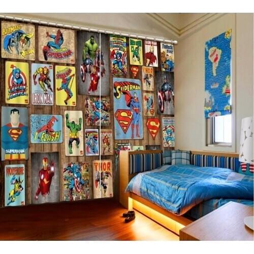 3D Curtain Custom any size Curtain Living Room Cartoon Photo Curtains Design Blackout Shade Window Curtains Bathroom Shower
