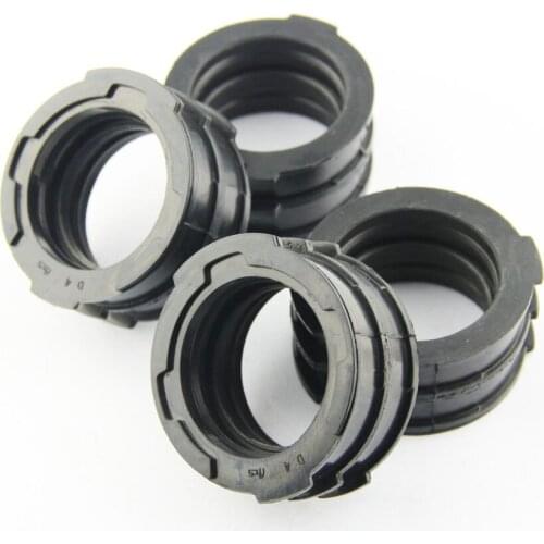 4Pcs Motorcycle Carburettor Interface Adapter Intake Manifold For Yamaha V-MAX 1200 VMX12V 1985 1986 1987 1988-2007 1FK-13597-00