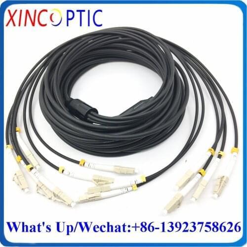 40M,6C,MM,62.5/125 40mtr 6C Waterproof LC SC FC SCUPC 6Fibers 4.5mm Outdoor 6F Armored LSZH TPU Fiber Patch Cord Cable Connector