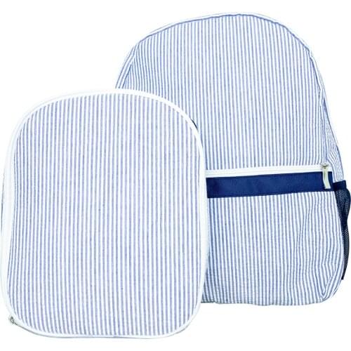 5 Sets Seersucker Leakproof Reusable Insulated Lunch Box With Matching Book Bags