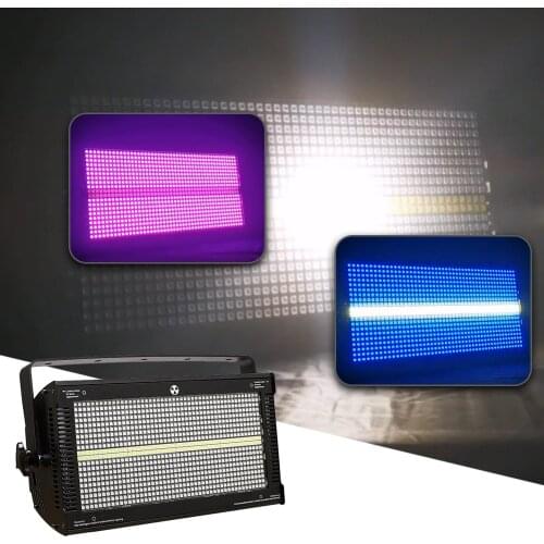 864 pcs SMD RGB led Strobe Light Voice Control 8+8 Stages of Horse Racing Effect Wash Light Disco DJ Party Wedding Flash Light