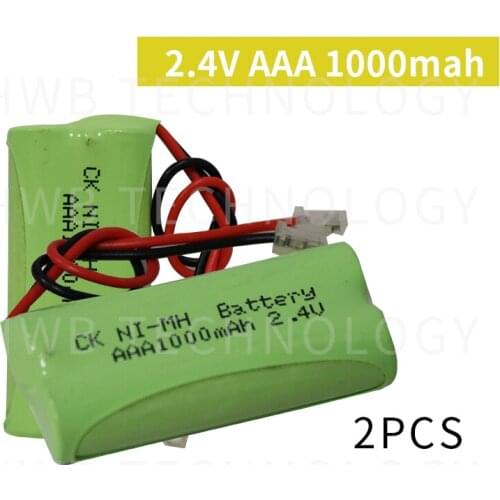 2 Pieces/lot KX Original New Ni-MH AAA 2.4V 800mAh Ni-MH Rechargeable Battery Pack With Plugs For Cordless Phone Free Shipping