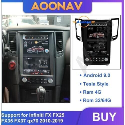 2din Android car auto radio multimedia player For Infiniti FX FX25 FX35 FX37 qx70 2010-2019 car stereo autoradio GPS navigation