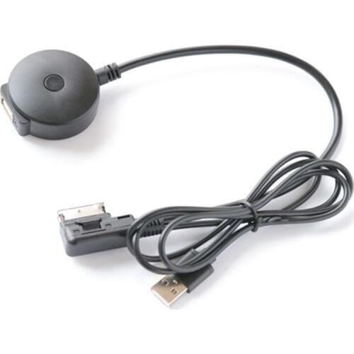 Car Bluetooth AUX Receiver Cable with USB Adapter for VW Audi A4 A5 A6 Q5 Q7 S4 S5 Audio Media Input AMI MDI Interface