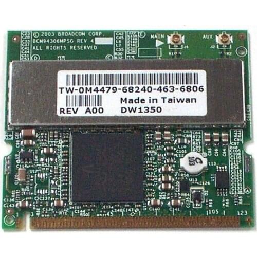 Wireless Adapter Card for BroadCom Dell BCM94306MPSG BCM4306 DW1350 J0846 M4479 Mini Pci WLAN Wifi Card