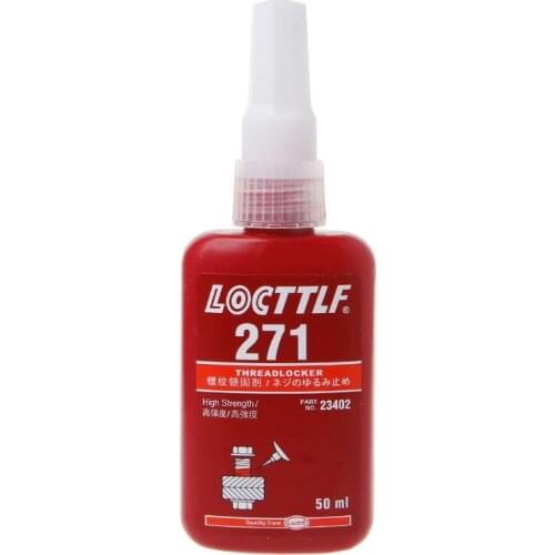 271 Thread Locker Adhesive Sealant Glue Locktite Prevent Oxidation Screw Use 50ML
