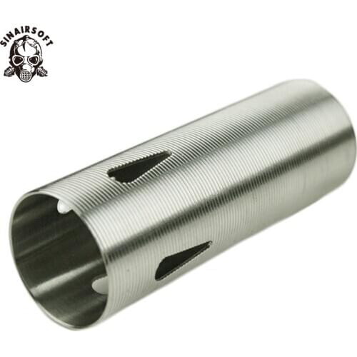 SINAIRSOFT Horizotal Thread Stainless Steel Cylinder Type-4 For Airsoft AEG Gearbox Smooth Inner Paintball Shooting