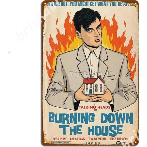 Burning Heads Metal Signs Decoration Cave pub Plates Club Home Tin sign Posters