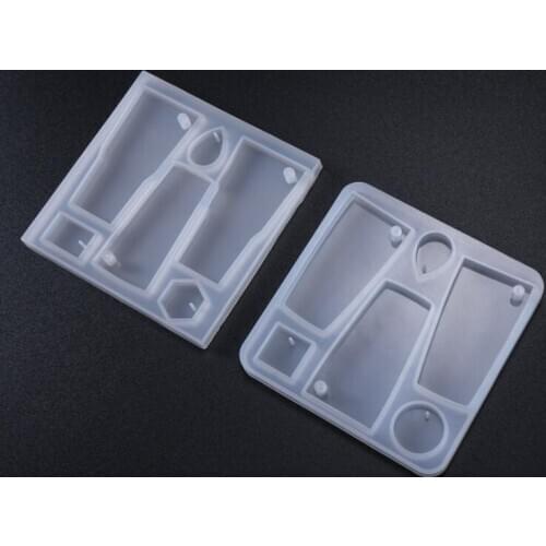 Round Square Geometric Irregular Silicone Mould Jewelry Pendant epoxy Resin Silicone molds DIY finding