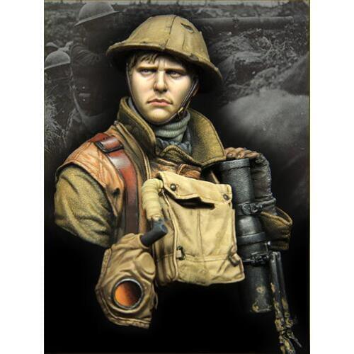 1/10 Resin Model Building Kit Bust Second world war soldier