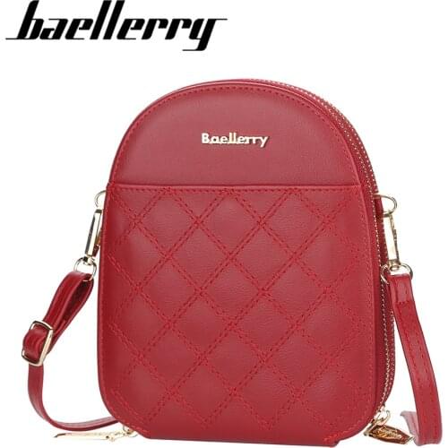 2022 New Small Plaid Women Bags Mini Phone Pocket Women Bag 2 Zipper Pockets Top Quality Women Bags Fashion Small Bags For Girl