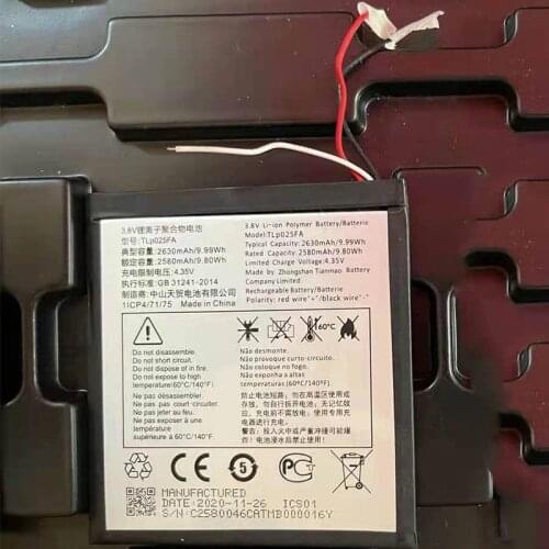 New Original TLp025F7 2630mAH Replacement Mobile Phone Battery For Alcatel TLp025FA Battery